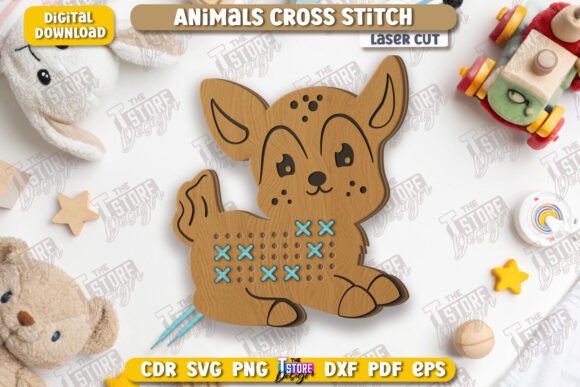 Cross Stitch Deer for Seasonal Crafts