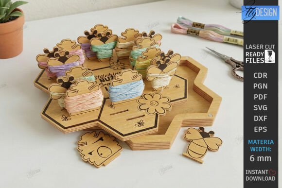 Embroidery Floss Organizer Laser Cut Review